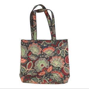 Vera Bradley Nomadic Floral Tote Retired Gray